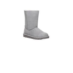 *NEW* Bearpaw Elle Short Gray Fog suede sheepskin wool blend lining. Size 7